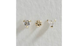 Revere 9ct gold cubic zirconia nose stud set, imported from the UK