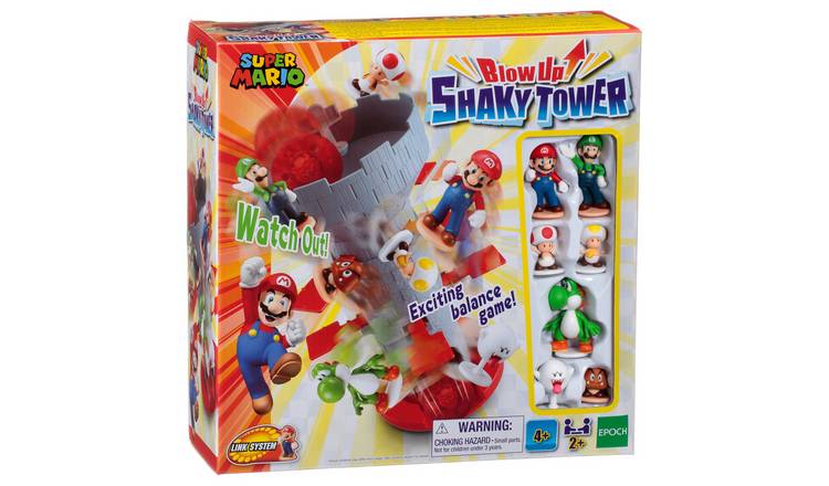 Super Mario Blow Up Shaky Tower stacking game, UK version