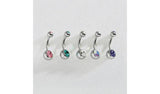 Revere cubic zirconia belly bar set of 5 (British brand)