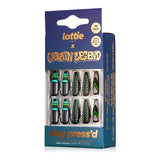 Lottie London X Chaun Legend Stay Press On Nail Emerald City GOODS Superdrug   