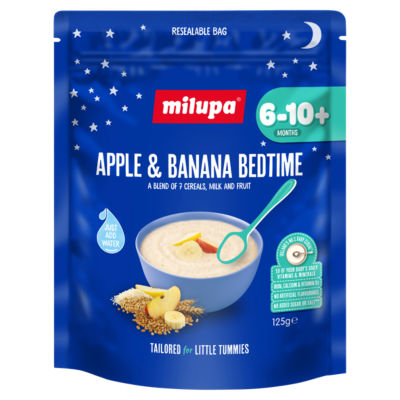 ASDA Milupa Berry & Apple Bedtime Baby Bedtime Cereal 125g- Buy online at McGrocer