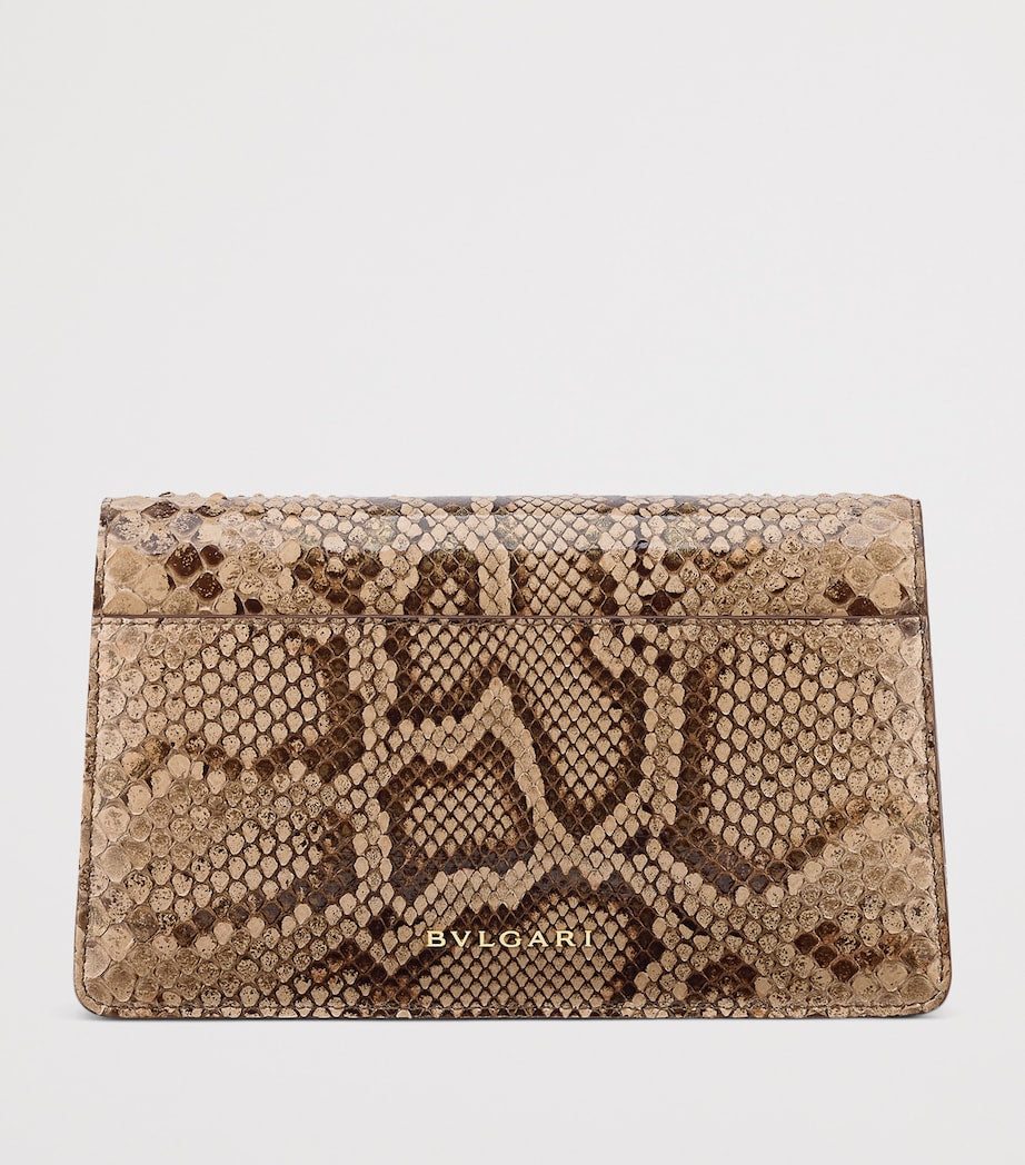 Bvlgari Serpenti Forever cross-body bag in python skin, imported from the UK