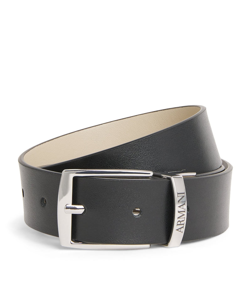 Emporio Armani kids leather logo belt, imported from the UK