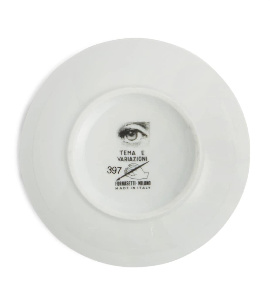 Fornasetti decorative porcelain box with Lina Cavalieri lips 10.5cm, imported from the UK