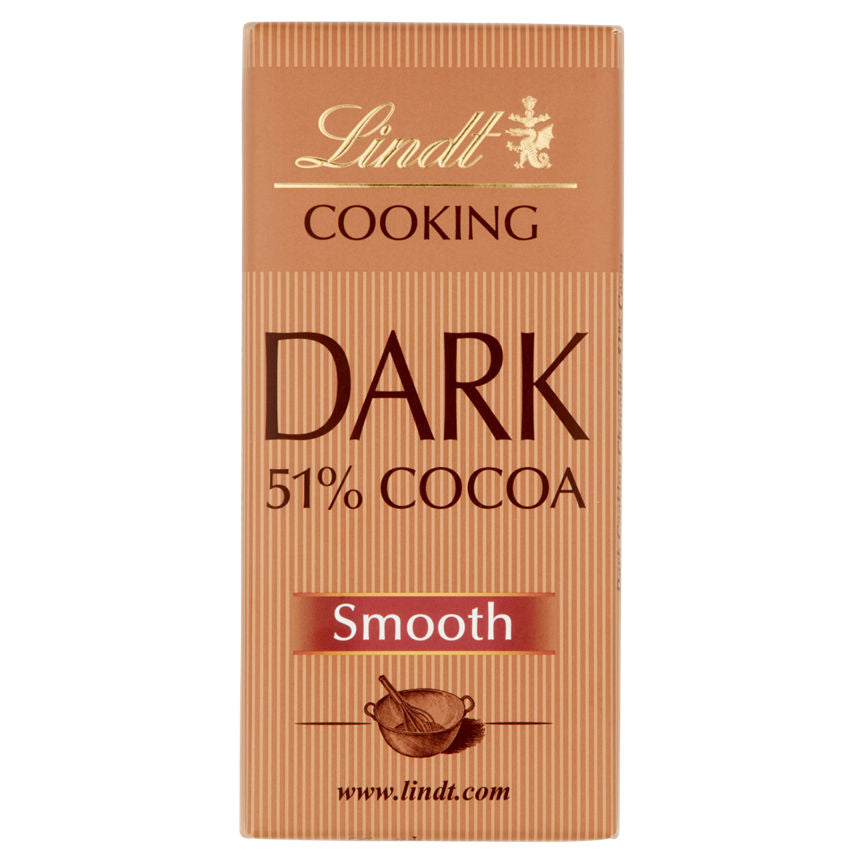 Lindt Dark Cooking Chocolate 51% Cocoa Smooth