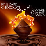 Lindt dark caramel sea salt chocolate bar 100g, UK version