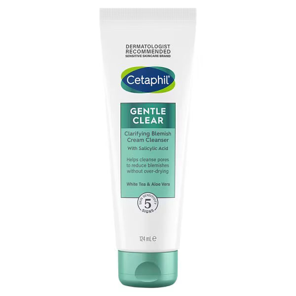 Cetaphil Gentle Clear Blemish Cream Cleanser 124ml - British product