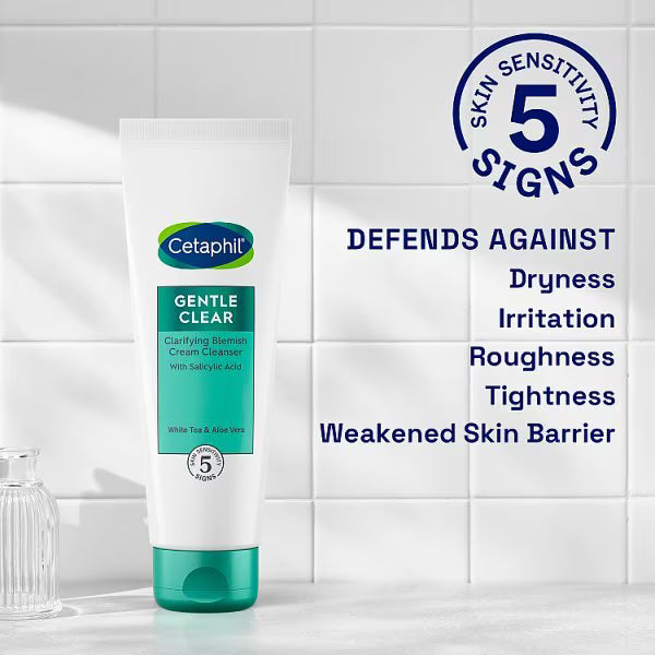 Cetaphil Gentle Clear Blemish Cream Cleanser 124ml - British product
