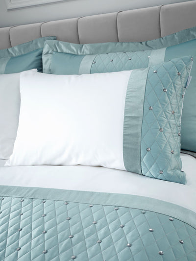 Next Catherine Lansfield Teal Blue Sequin Cluster Duvet Cover and Pillowcase Set- Buy online at McGrocer