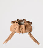 Jimmy Choo medium suede cinch bucket bag (British brand)