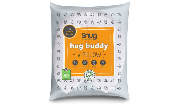 Snug Hug Buddy V shaped hollowfibre medium pillow (British brand)