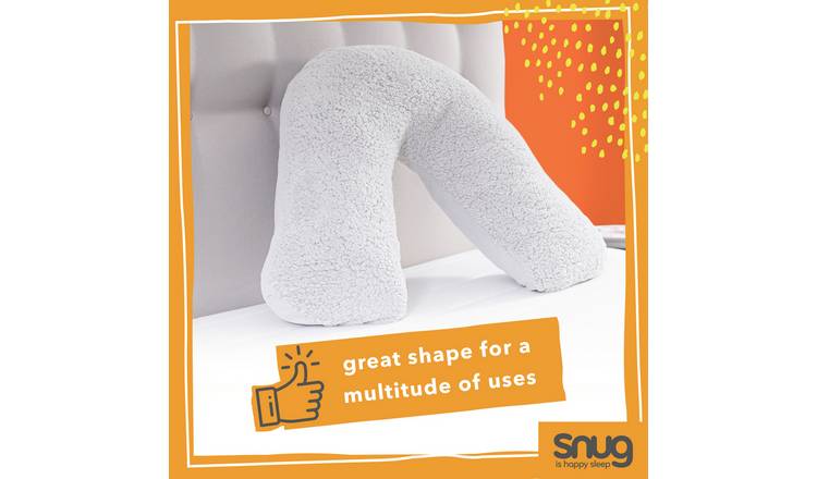 Snug Hug Buddy V shaped hollowfibre medium pillow (British brand)