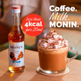 Monin sugar free caramel syrup 25cl, imported from the UK