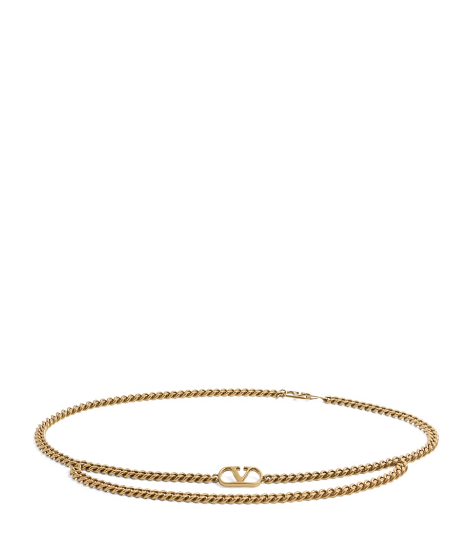 Valentino Garavani VLogo chain belt brass (British brand)