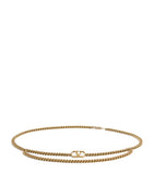 Valentino Garavani VLogo chain belt brass (British brand)