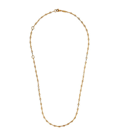 Harrods Azlee Small Yellow Gold Circle Link Chain Necklace- Buy online at McGrocer