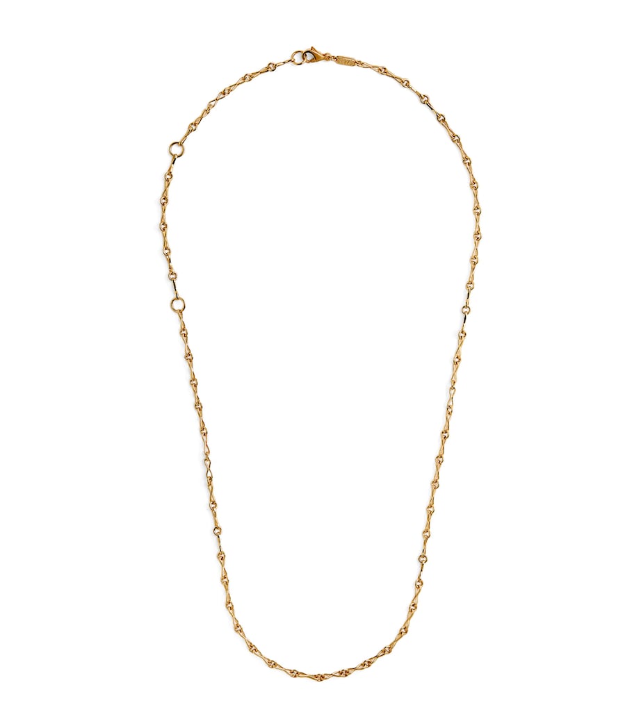 Azlee gold circle link necklace (British brand)