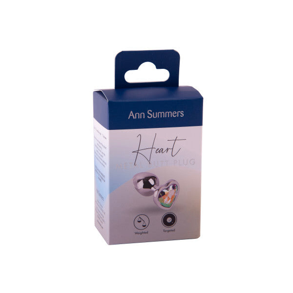 Ann Summers small heart metal butt plug 1.5 inch, UK version