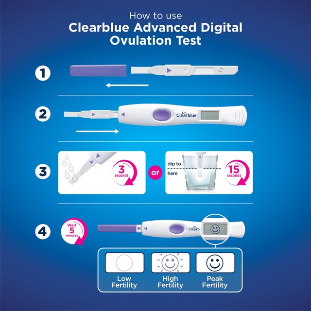 Clearblue Advanced Digital Ovulation Test Dual Hormone   10 per pack GOODS M&S   