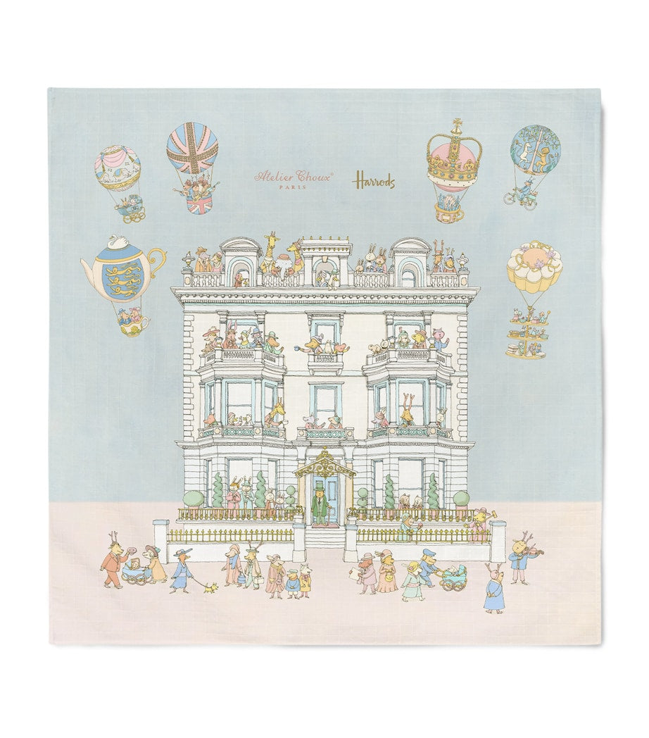 Atelier Choux Townhouse blanket with London-inspired print, imported from the UK