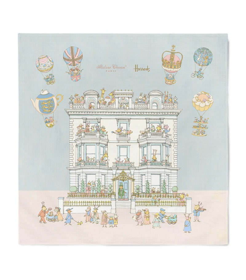 Atelier Choux Townhouse blanket with London-inspired print, imported from the UK