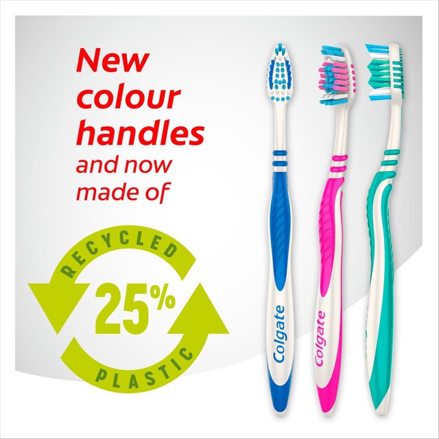 Colgate ZigZag Medium Toothbrush   3 per pack GOODS M&S   