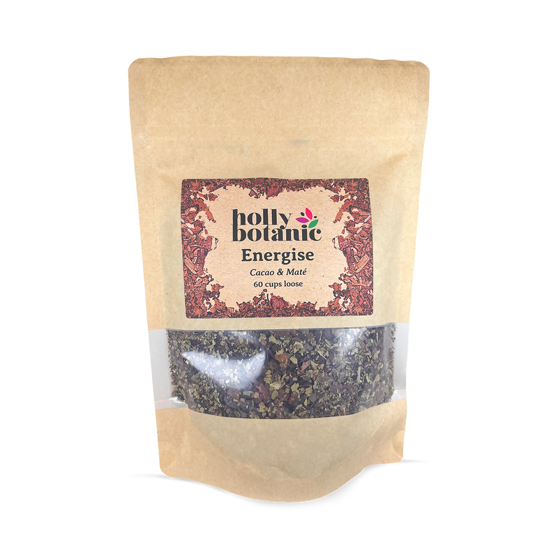Holly Botanic Energise Tisane cacao maté 60 cups (British brand)