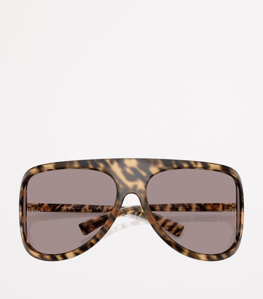 Miu Miu designer aviator plastic sunglasses - British product
