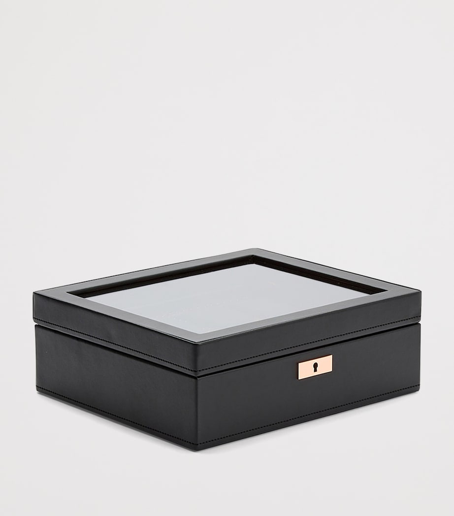 WOLF Vegan Leather Axis Watch Box 8-piece (British brand)