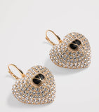 Valentino Garavani Crystal Coeur Royal earrings - British product