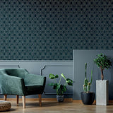 Superfresco Geo Teal gold geometric wallpaper - British product