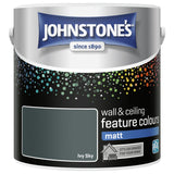 Johnstone's wall matt paint 2.5L Ivy Sky, imported from the UK