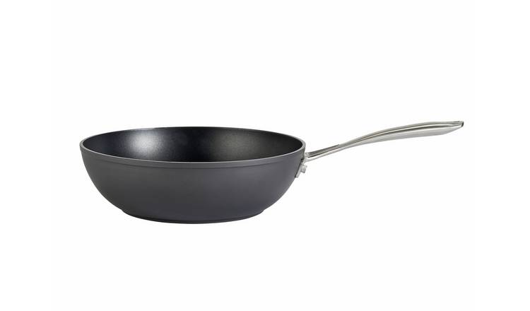 Habitat 28cm hard anodised aluminium wok (British brand)