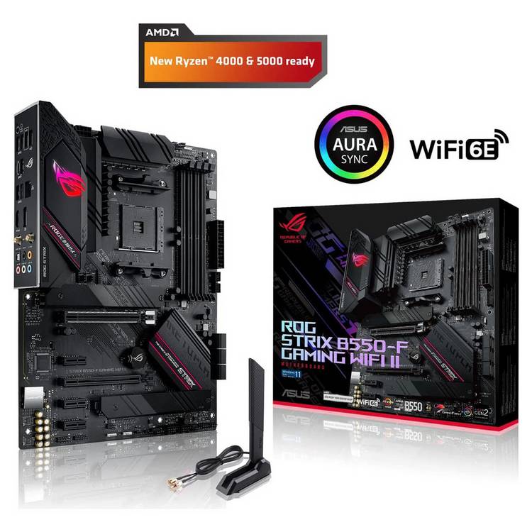 ASUS ROG Strix B550-F Gaming Wi-Fi II motherboard, imported from the UK