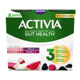 Activia Rhubarb Prune Fig Blackberry & Raspberry Multipack Fruit Yoghurt    8 x 115g GOODS M&S   