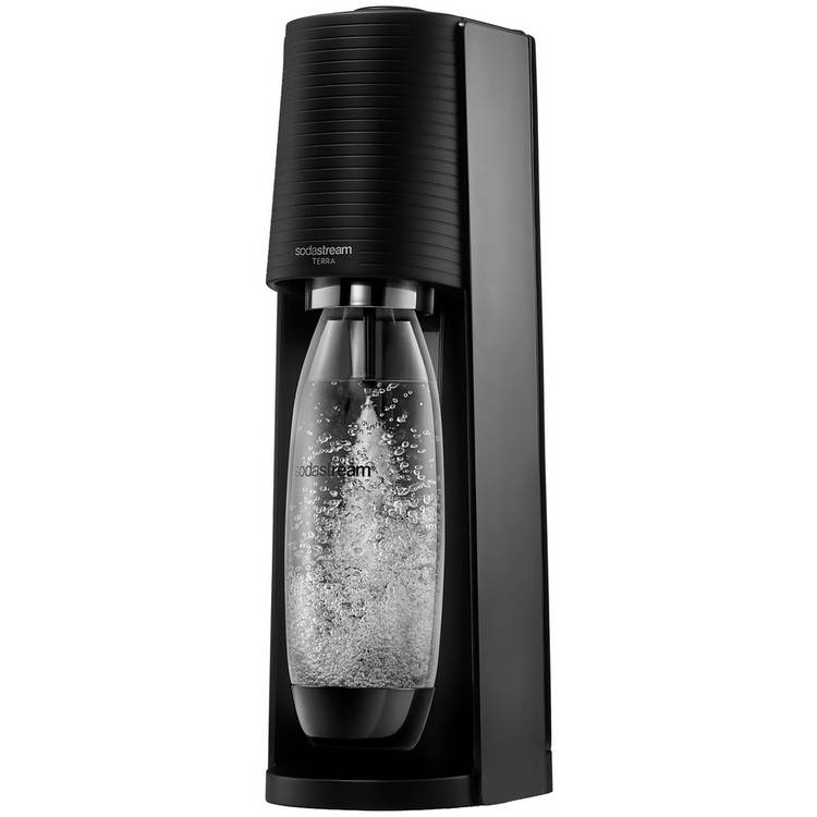 SodaStream Terra sparkling water maker with 1L carbonating bottle, UK version