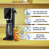SodaStream Art sparkling water maker black, imported from the UK