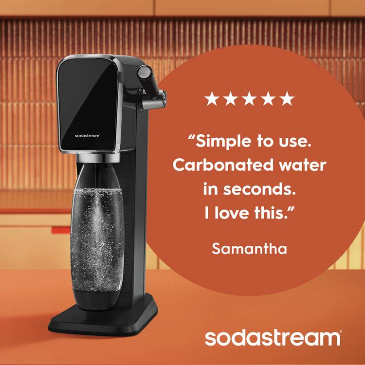 SodaStream Art sparkling water maker black, imported from the UK