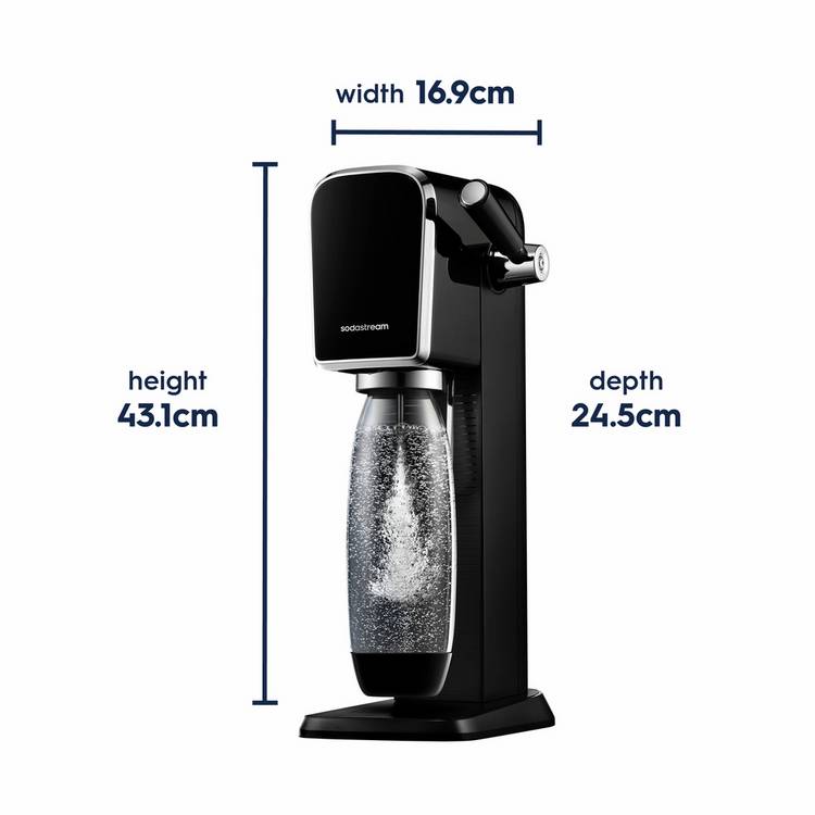SodaStream Art sparkling water maker black, imported from the UK