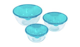 Pyrex glass food storage bowls set of 3, UK version
