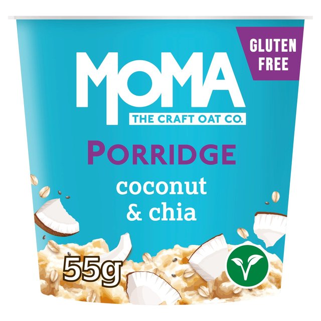 MOMA Coconut & Chia Jumbo Oat Porridge Pot Gluten Free Vegan   55g GOODS M&S   