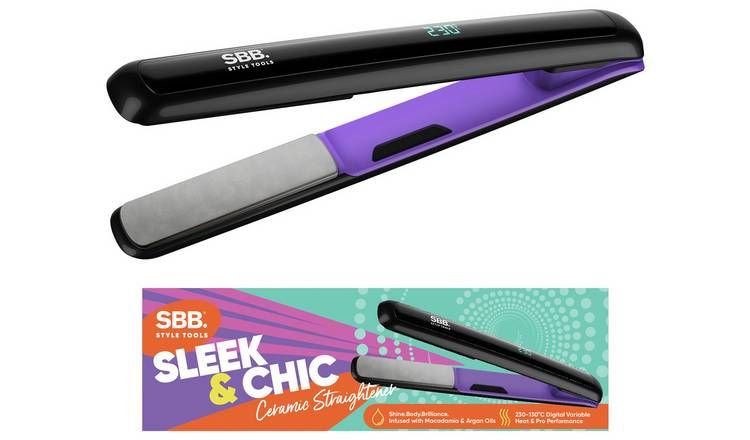 SBB Sleek & Chic Ceramic Hair Straightener GOODS Argos