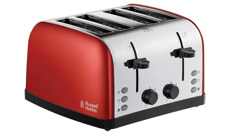 Russell Hobbs Worcester 4 Slice Red Toaster 28362 GOODS Argos