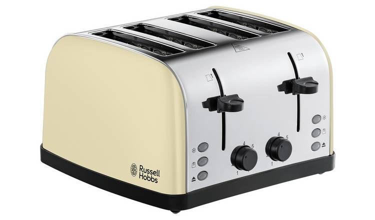 Russell Hobbs Worcester 4 Slice Cream Toaster 28363 GOODS Argos