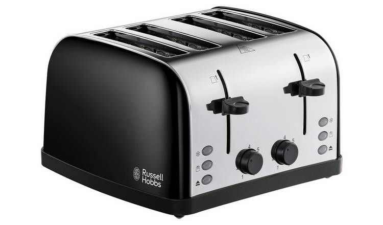 Russell Hobbs Worcester 4 Slice Black Toaster 28360 GOODS Argos