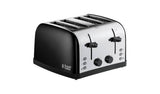 Russell Hobbs 4 slice toaster black - British product