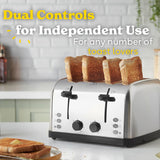 Russell Hobbs 4-slice toaster stainless steel (British brand)