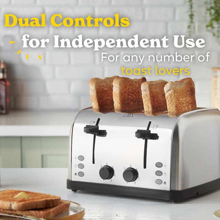 Russell Hobbs 4-slice toaster stainless steel (British brand)