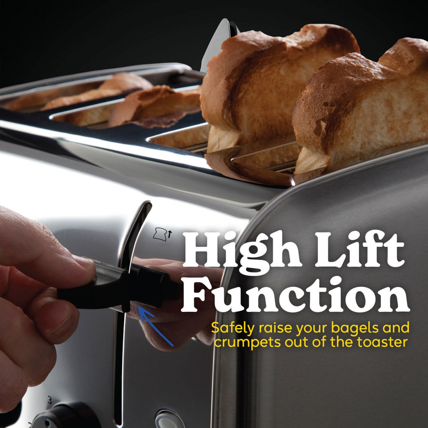 Russell Hobbs 4-slice toaster stainless steel (British brand)