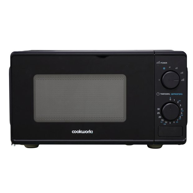 Cookworks manual microwave black 17L, UK version
